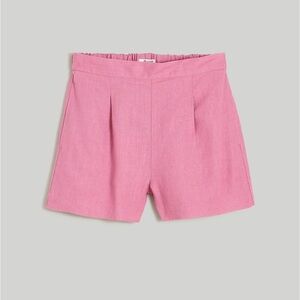 Madewell Clean Pull-On Shorts in 100% Linen size small